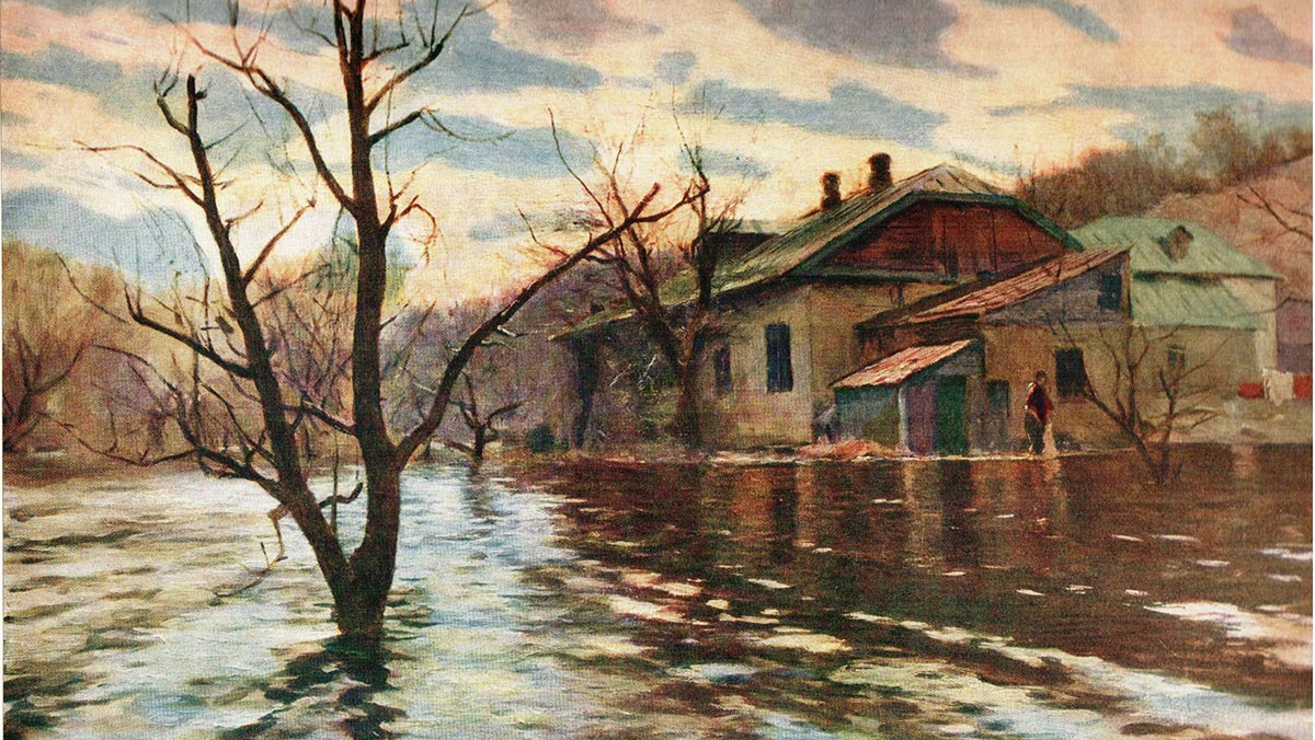 Сергей Святославский. Наводнение. 1903