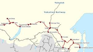 Схема Байкало-Амурской магистрали