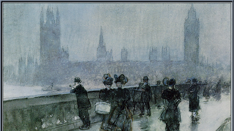 Гассам Чайльд. Вестминстерский мост, Лондон. 1898 год