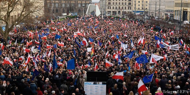 Протесты в Польше.