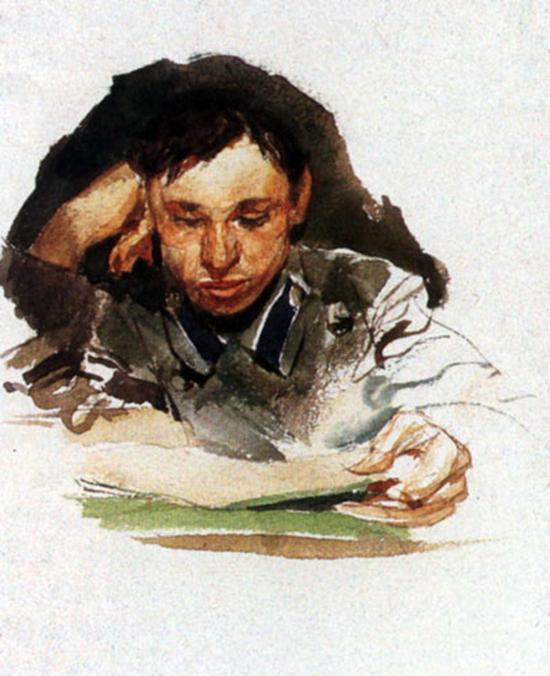 Врубель Михаил. Студент. 1882