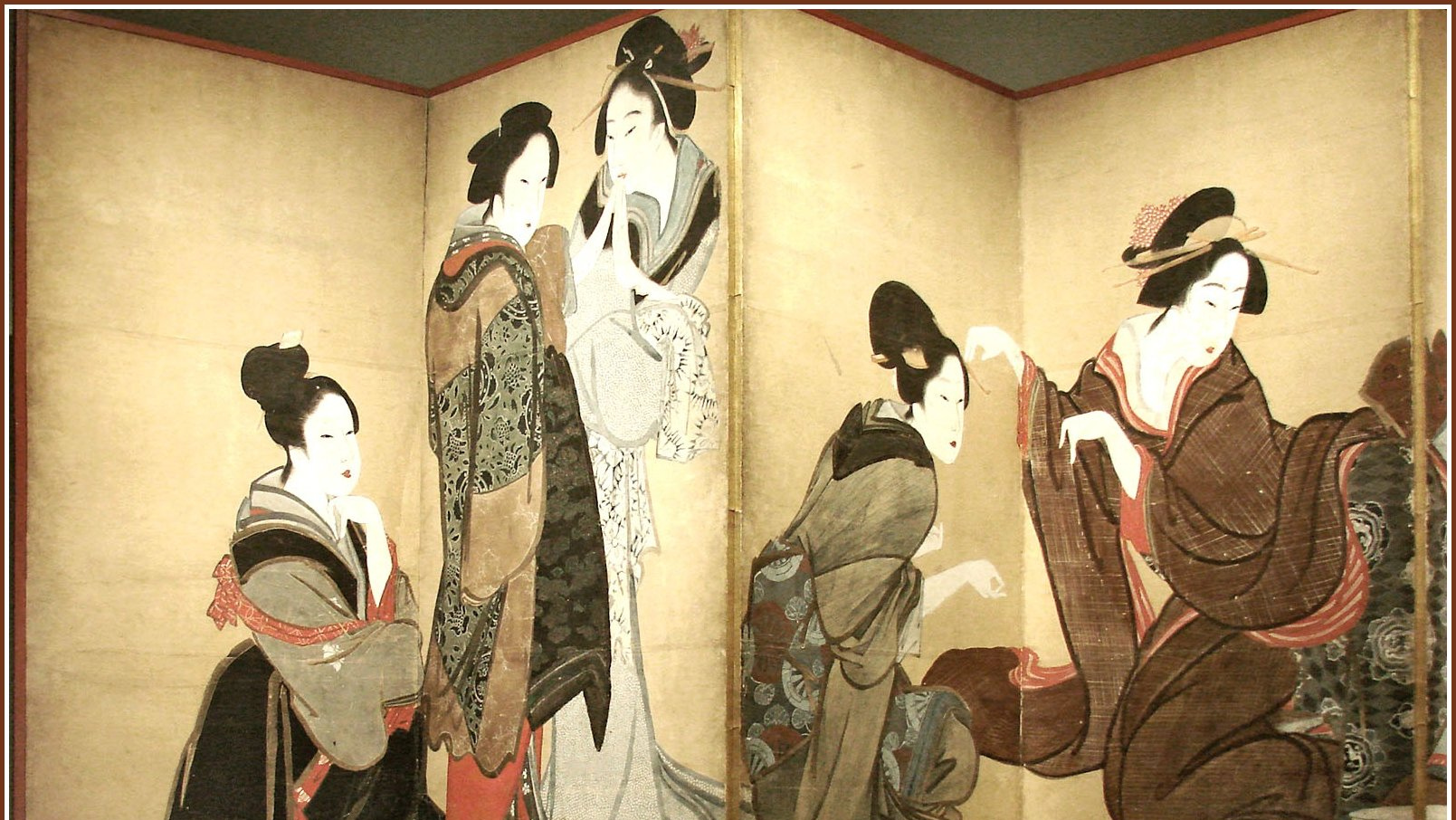 Кацусика Хокусай (предположительно). Женщины, играющие в лисицу. 1800–1805 годов.