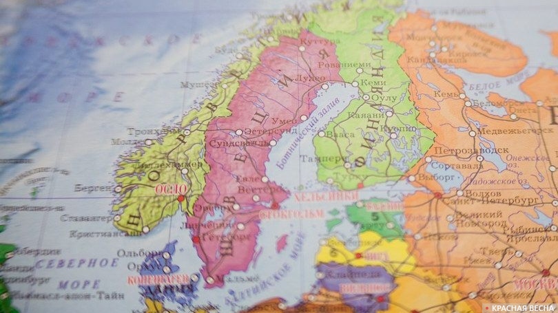 Швеция на карте мира