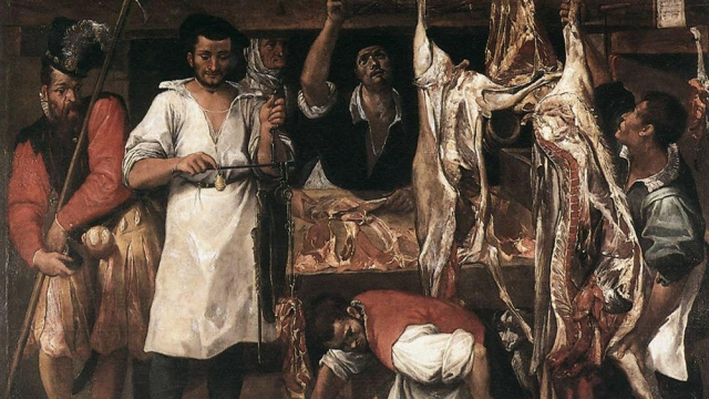 Аннибале Карраччи. Лавка мясника. 1590