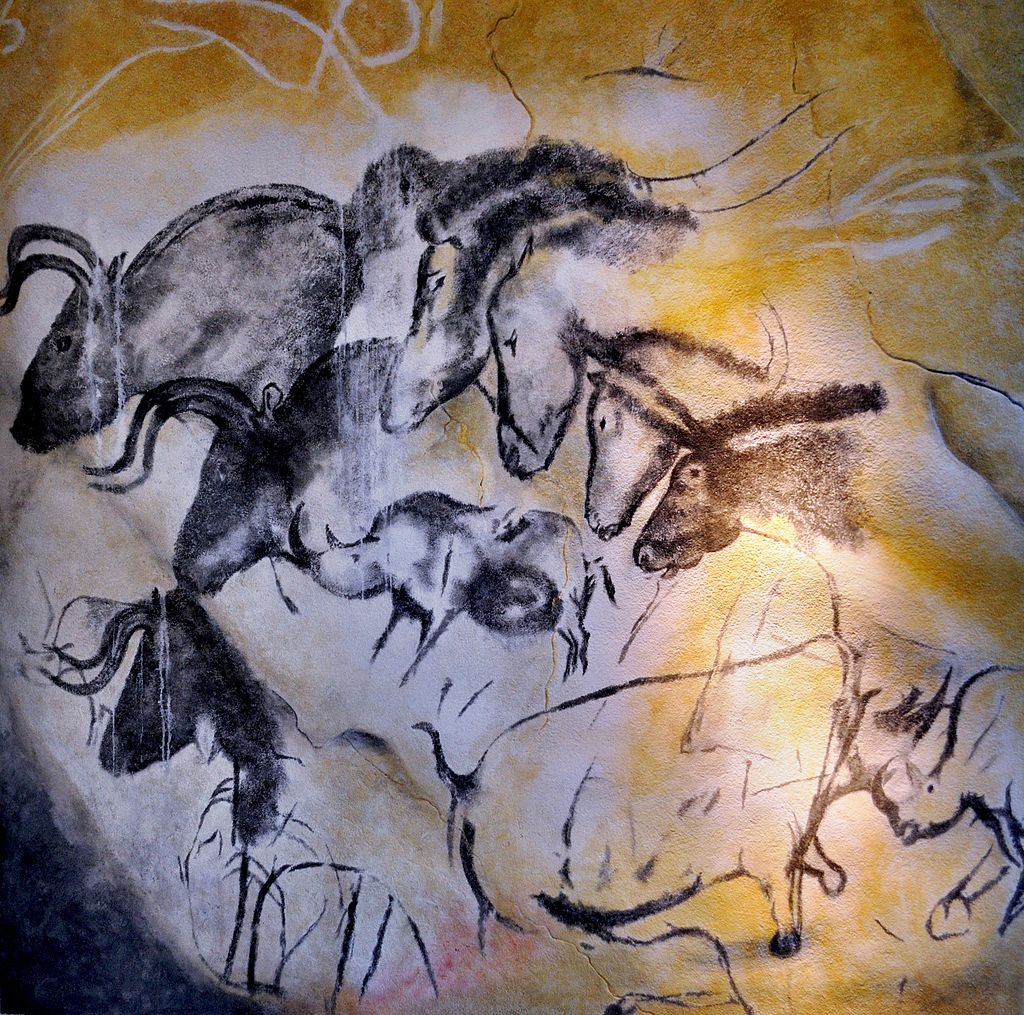 Наскальная рисунки в пещере Шове