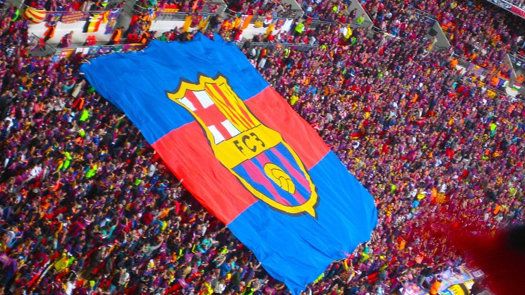 Флаг футбольного клуба «Барселона»