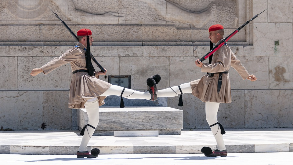 Греческие солдаты на посту