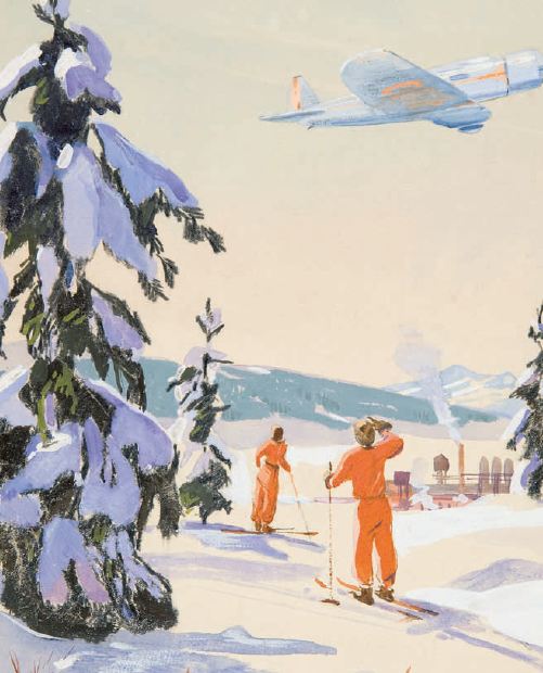 А. Дейнека. На лыжной прогулке. 1940