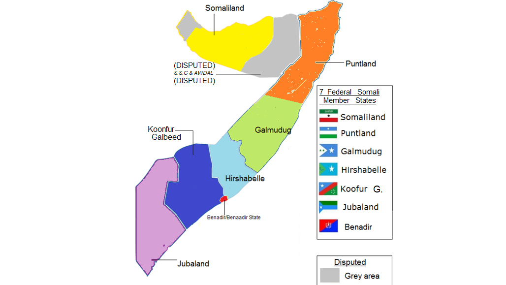 Государственные образования на территории Сомали