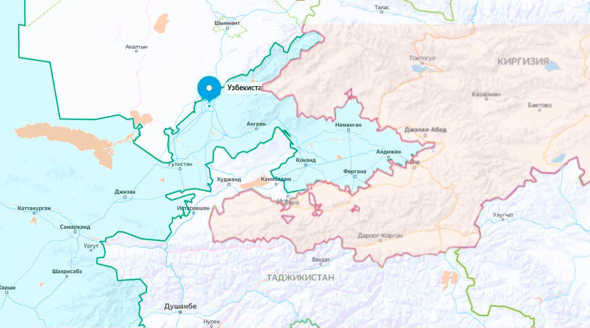 Государственные границы Таджикистана, Киргизии и Узбекистана