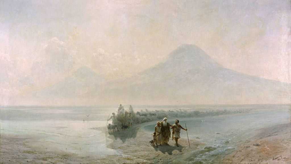 И. К. Айвазовский. Сошествие Ноя с горы Арарат. 1889