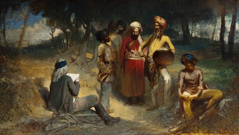 Эгрон Селлиф Лундгрен. Допрос шпиона. Мотив из «Индийского мятежа» (фрагмент). После 1859