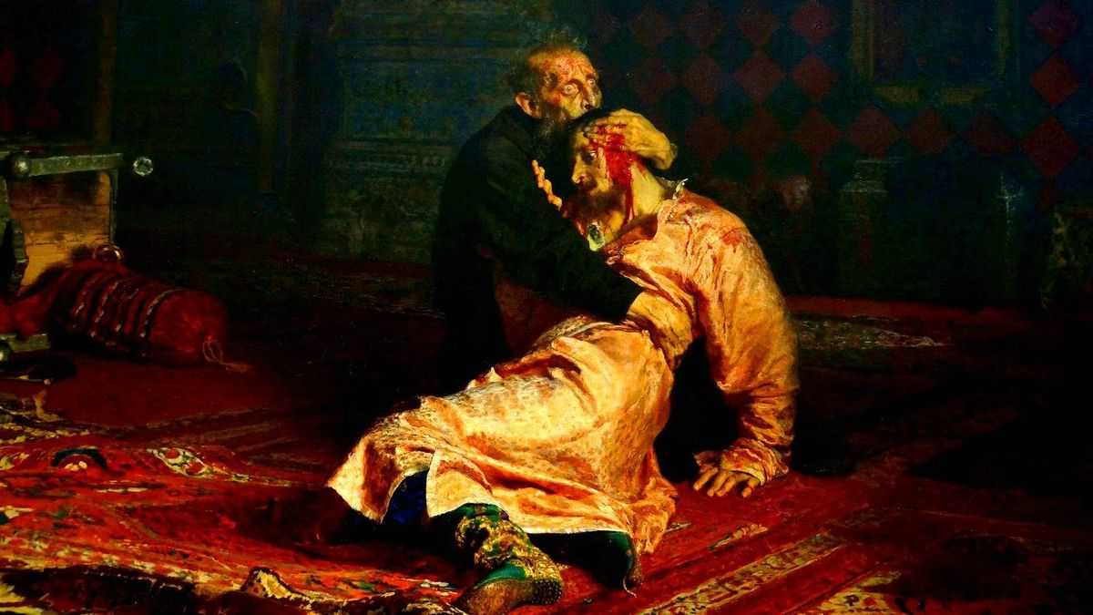 Илья Репин. Иван Грозный и сын его Иван 16 ноября 1581 года. 1885