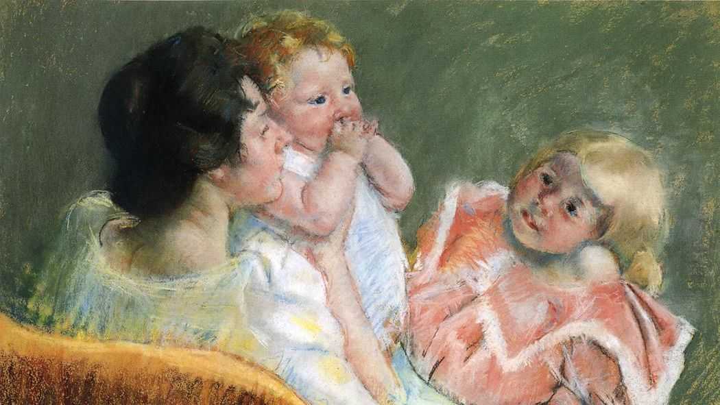 Кассат Мэри. Мать и дети (фрагмент). 1901