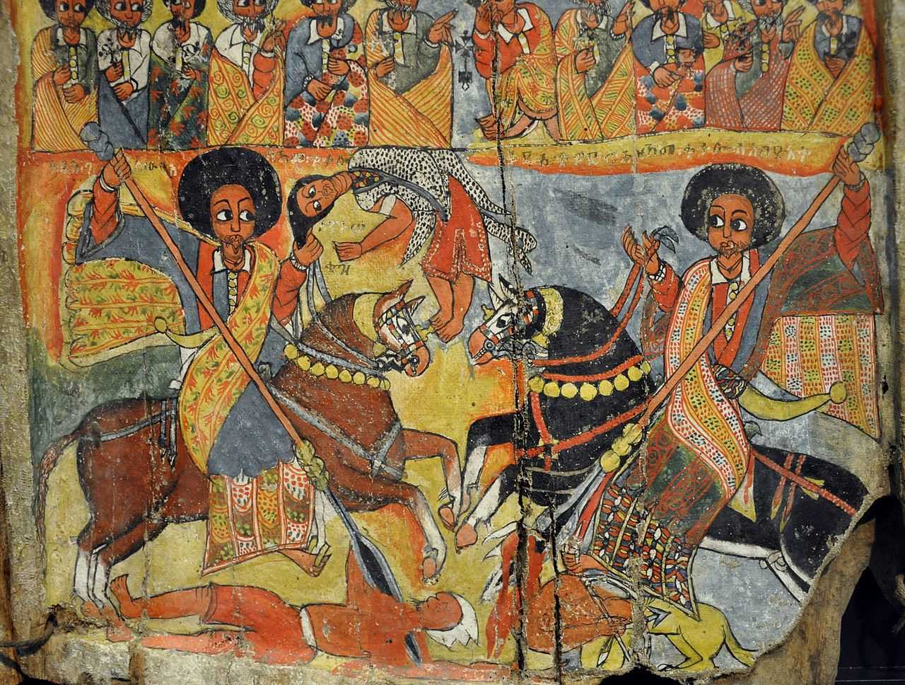 Эфиопская фреска из музея Ритберга в Цюрихе