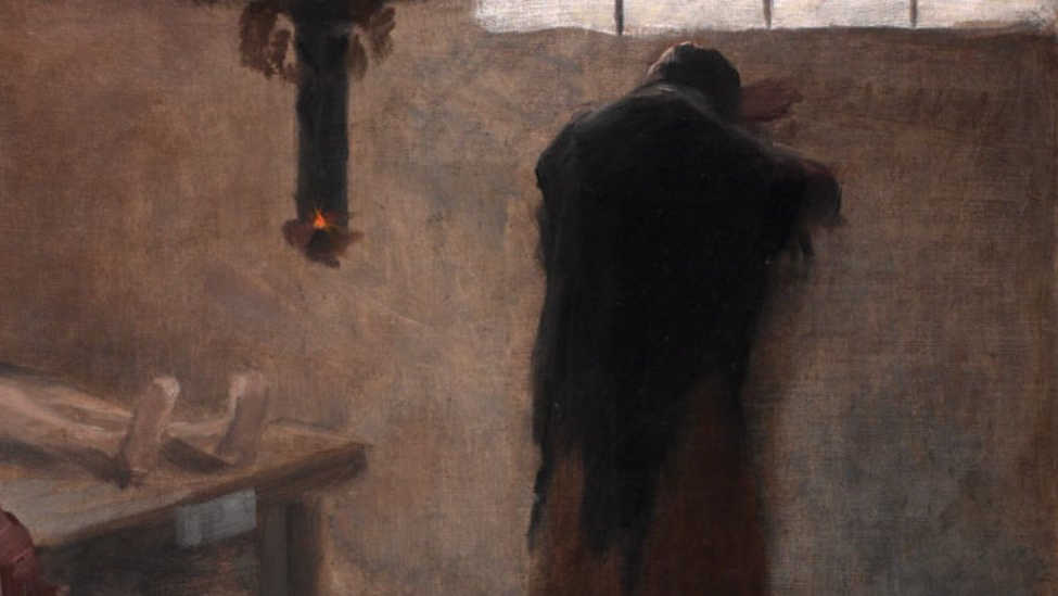 Якуб Шиканедер. В морге (фрагмент) 1885.