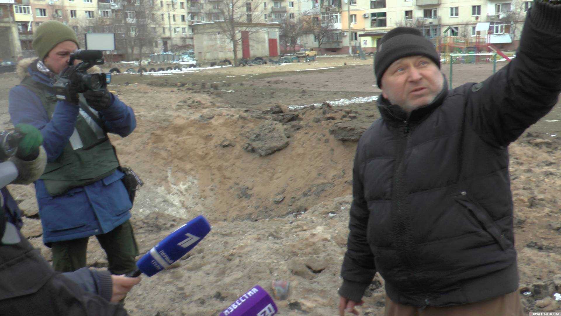 Житель Рубежного рассказывает российским СМИ о зверствах украинских нацистов