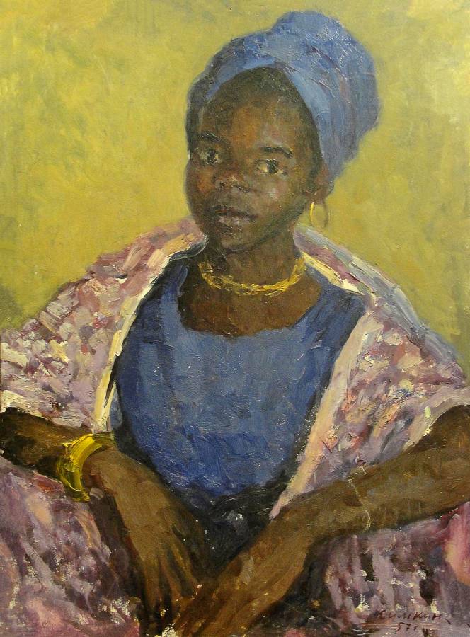 Ефим Симкин. Негритянка из Чёрной Африки. 1957