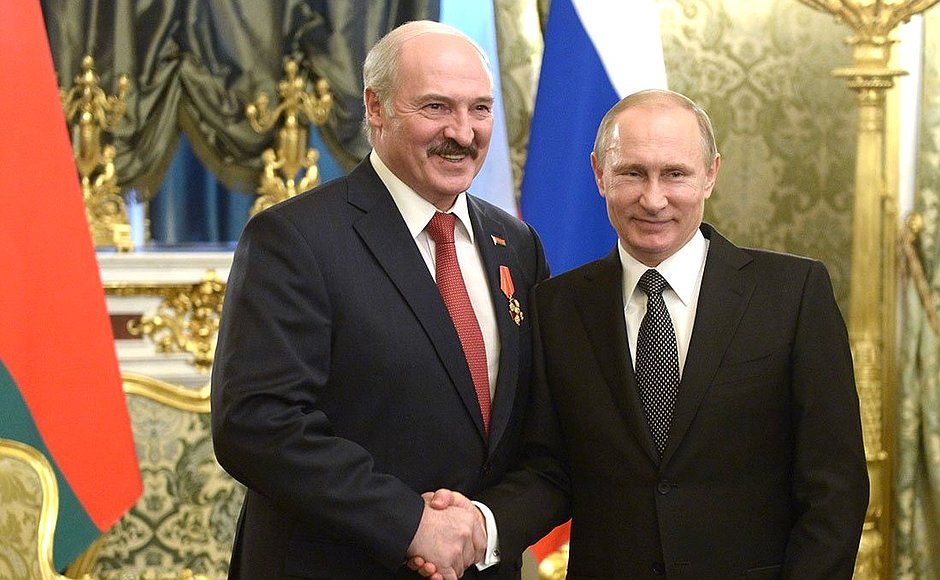 Владимир Путин и Александр Лукашенко (архив)