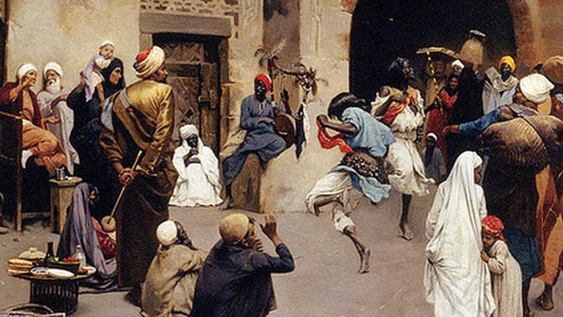 Людвиг Дойч. Нубийские танцоры в Каире
