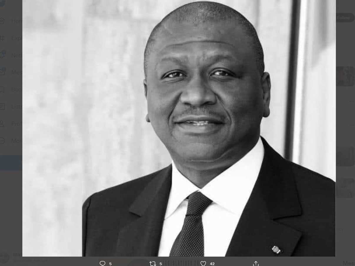 Председатель Национальной ассамблеи Кот-д’Ивуара Амаду Сумахоро