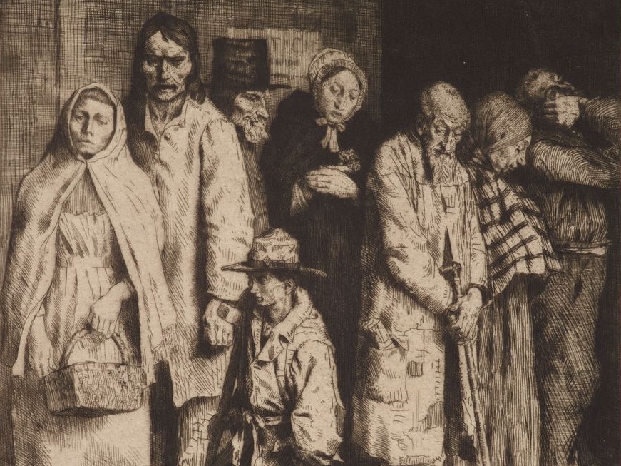 Уильям Странг. Причина бедности (фрагмент). 1890