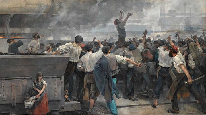 Висенте Кутанда. забастовка рабочих в Бискайском.  1892