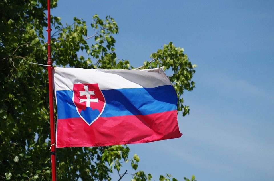 Словакия, флаг, 