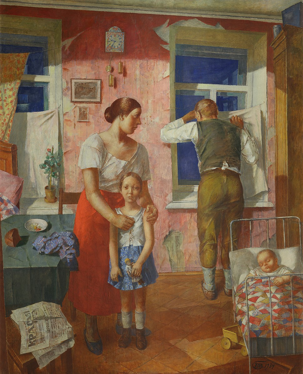 Кузьма Петров-Водкин. Тревога. 1934