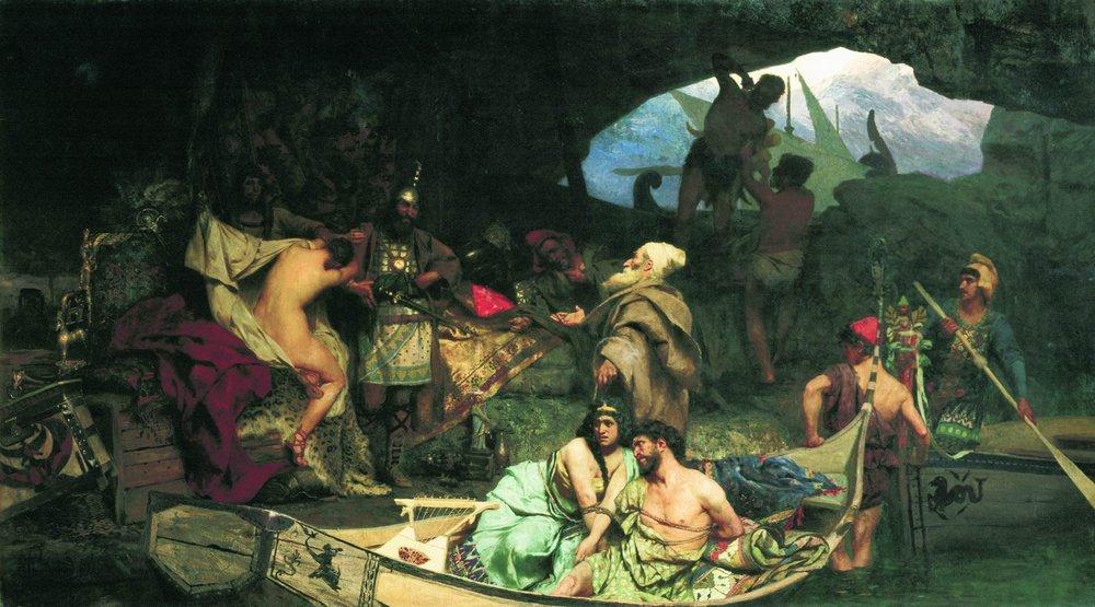 Генрих Семирадский. Исаврийские пираты, продающие добычу. 1880
