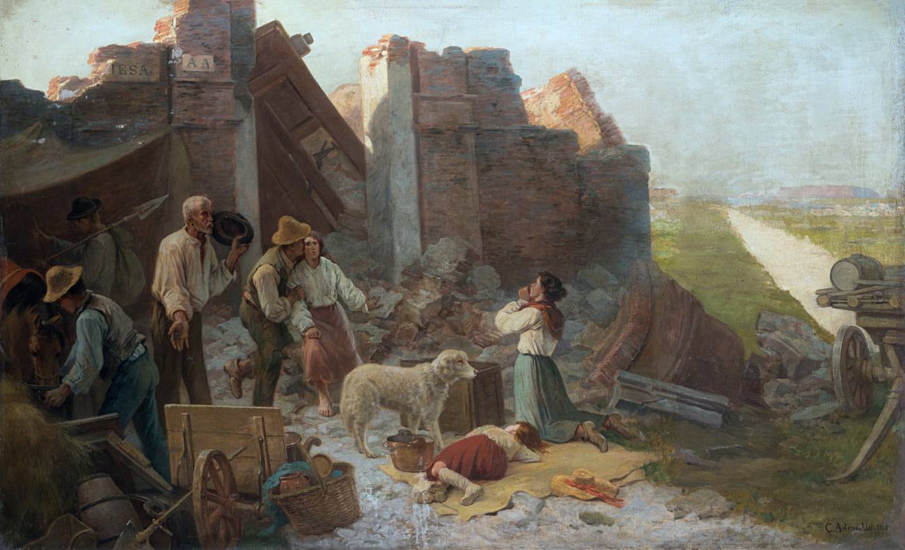 Карло Адемолло. После землетрясения. 1900