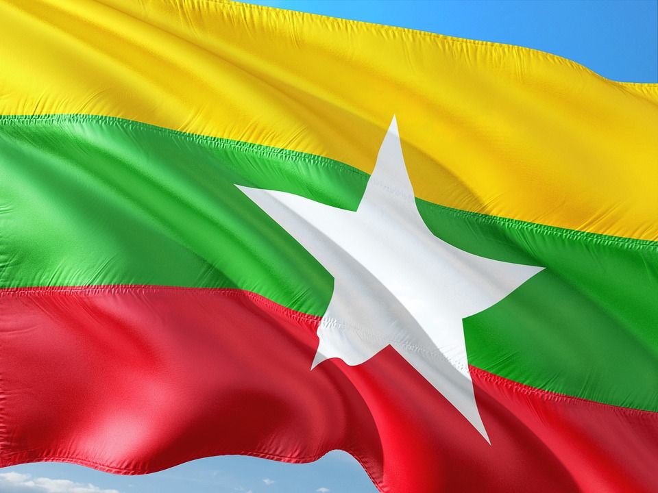 международная, флаг, мьянма