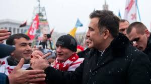 Михаил Саакашвили во время Евромайдана в Киеве