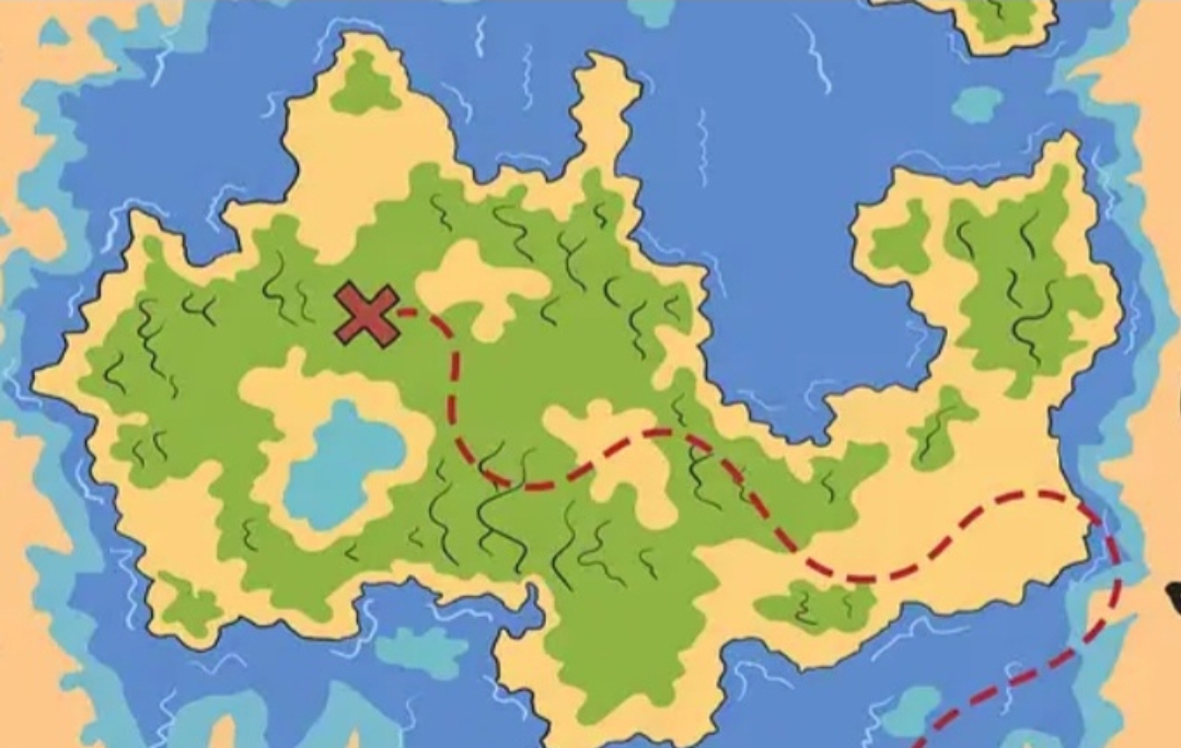 Карта Острова Сокровищ