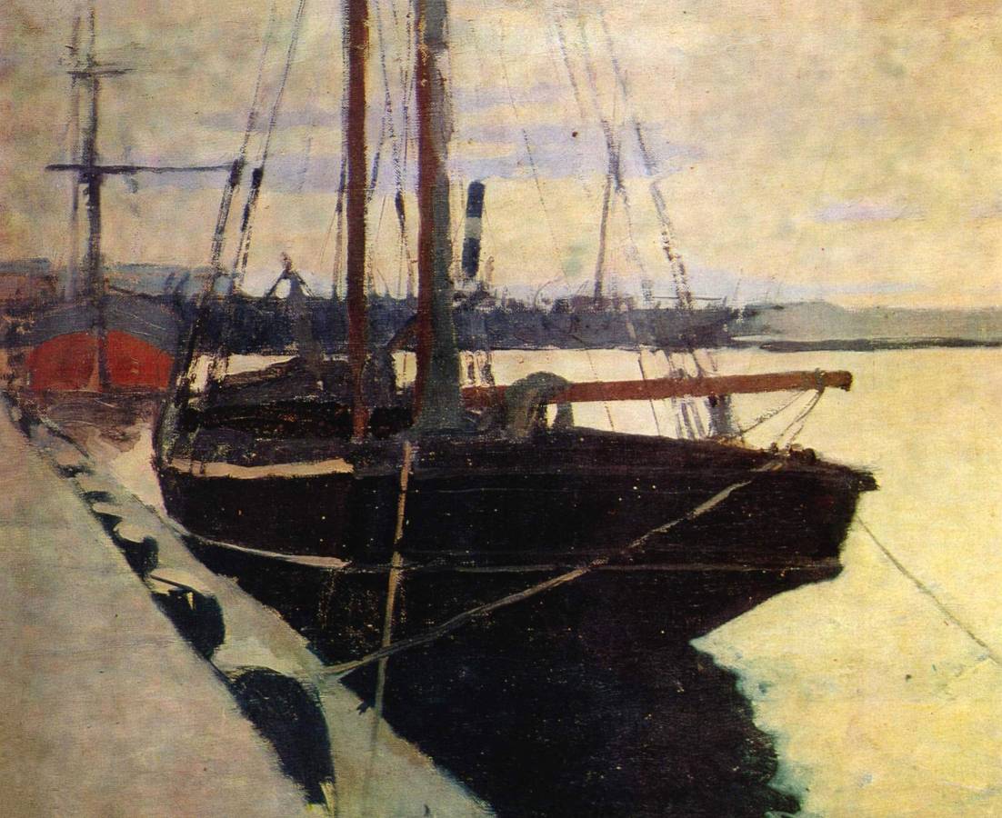 Михаил Латри (1875-1942). Шхуны в порту