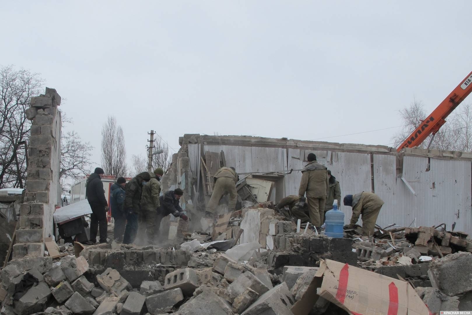 Разрушения в Донецке. 2017 год