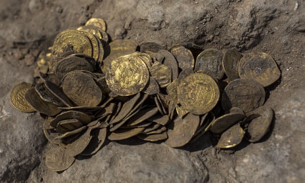 Монеты, найденные при раскопках в центре Израиля