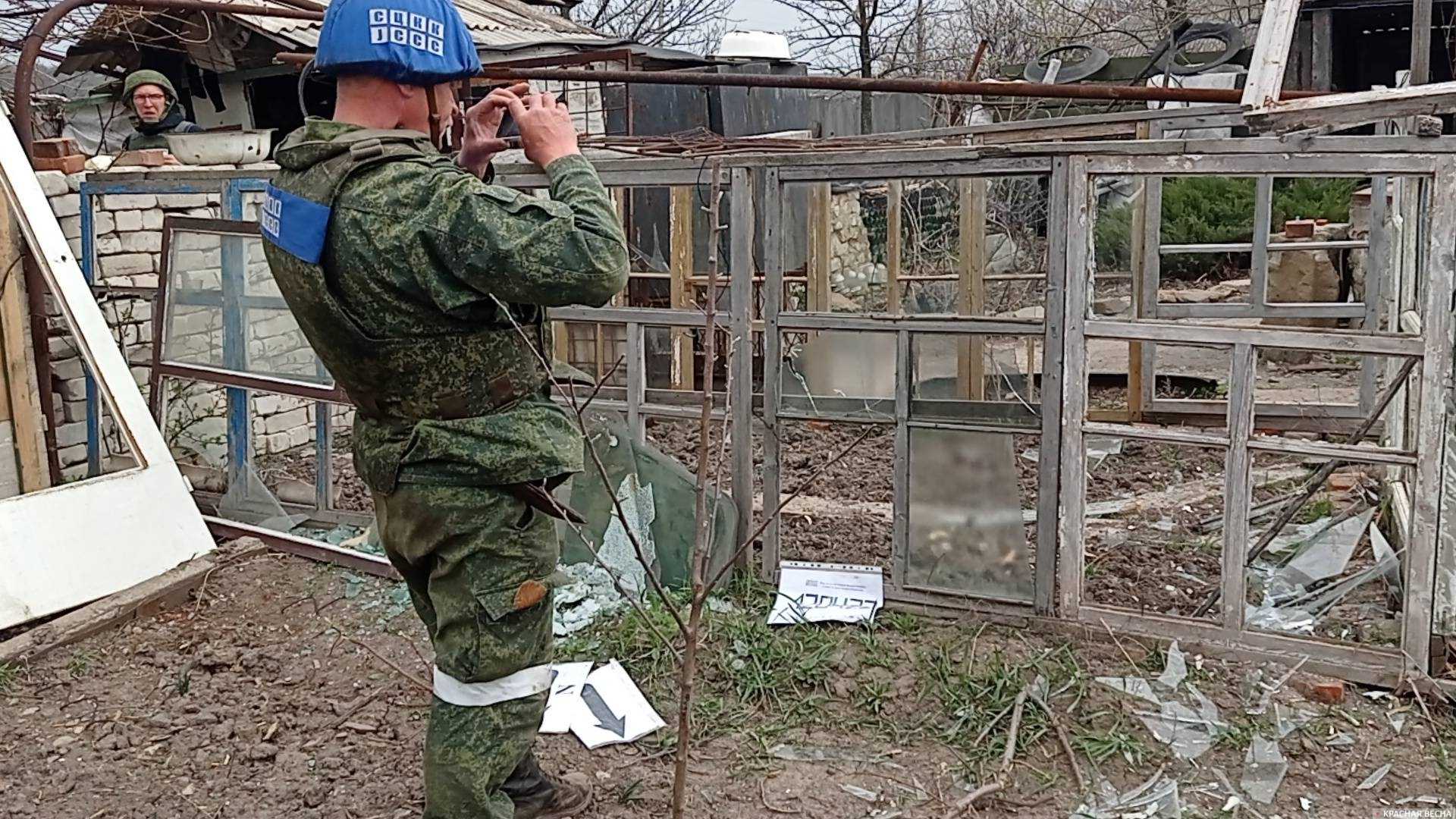 Фиксация обстрела киевскими боевиками в Фрунзе