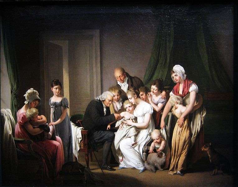 Луи Леопольд Буальи. Врач, прививающий маленького ребенка. 1807