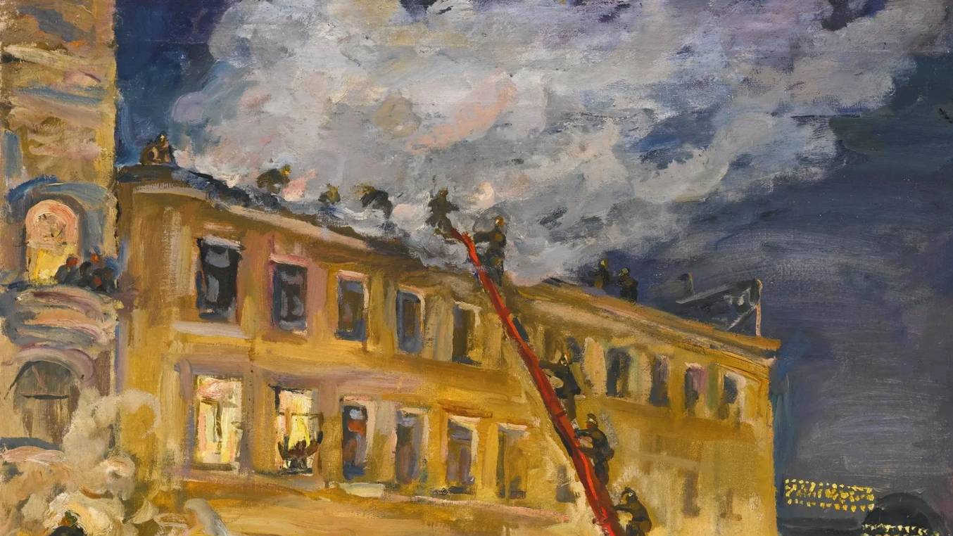 Петр Кончаловский. Пожар. 1930