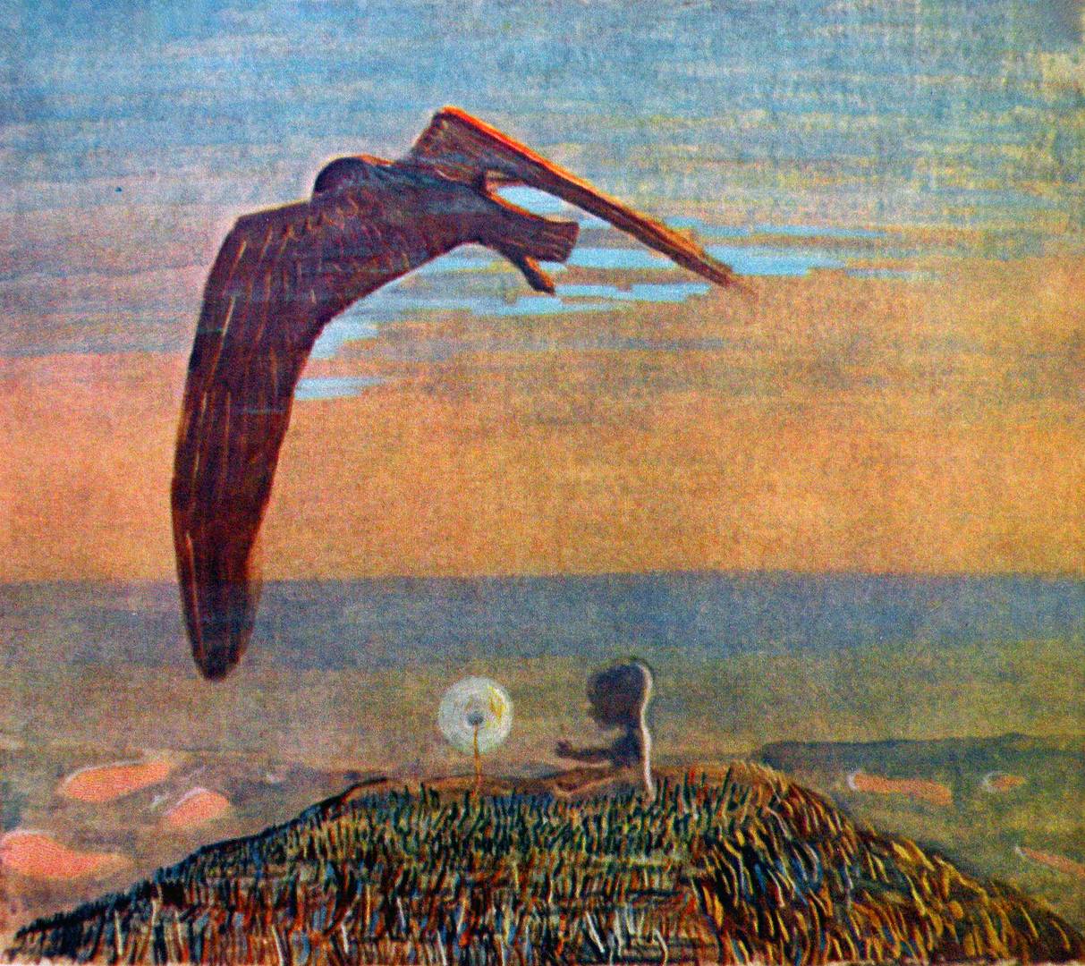 Микалоюс Чюрлёнис. Летит чёрная беда. 1909
