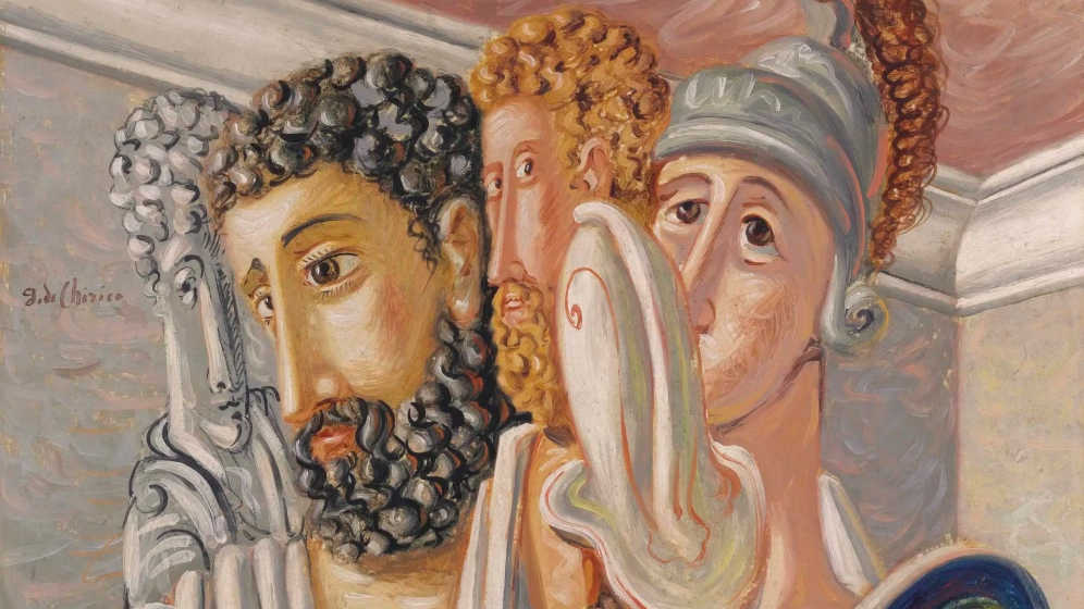 Джорджо де Кирико. Воины и философы (фрагмент). 1928