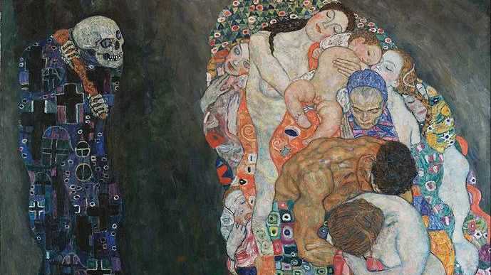 Густав Климт. Жизнь и смерть (фрагмент). 1916