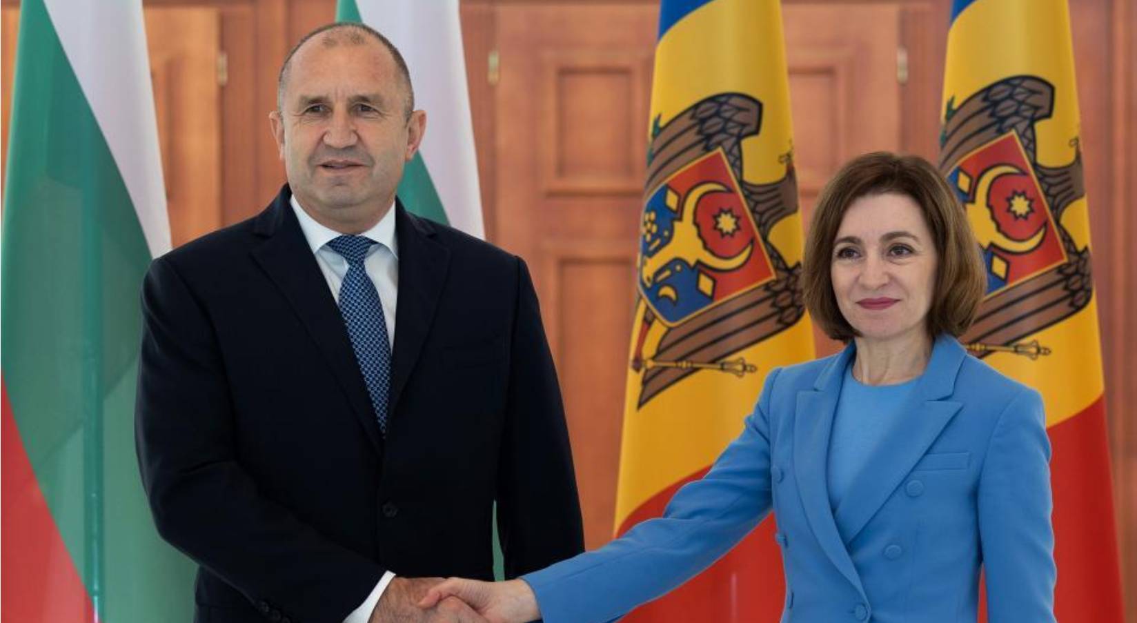 Президенты Болгарии и Румынии Румен Радев и Майя Санду