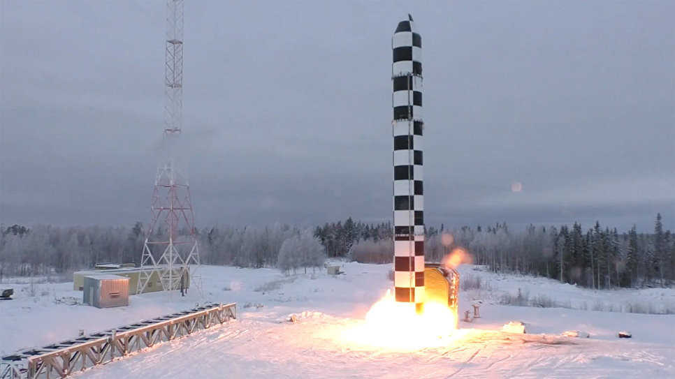 Испытания новейшей межконтинентальной ракеты «Сармат»