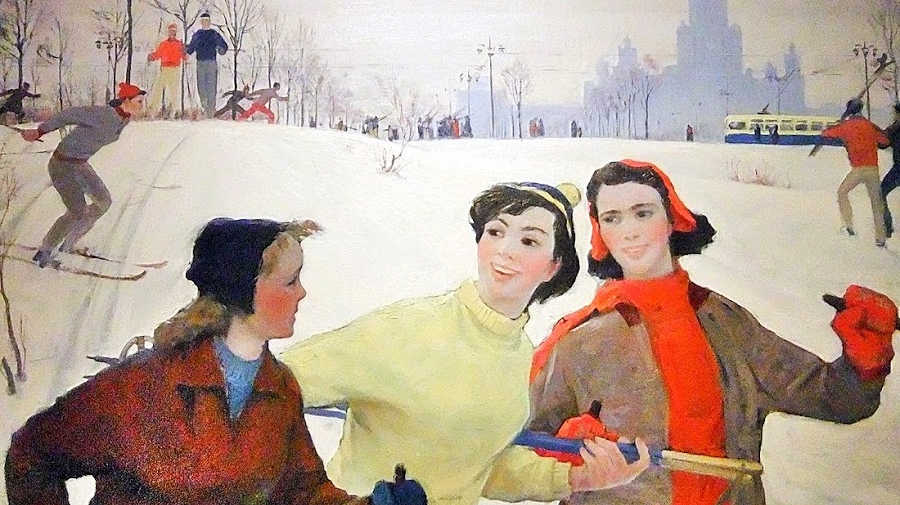 Юрий Королёв. Москва, Ленгоры (фрагмент). 1958