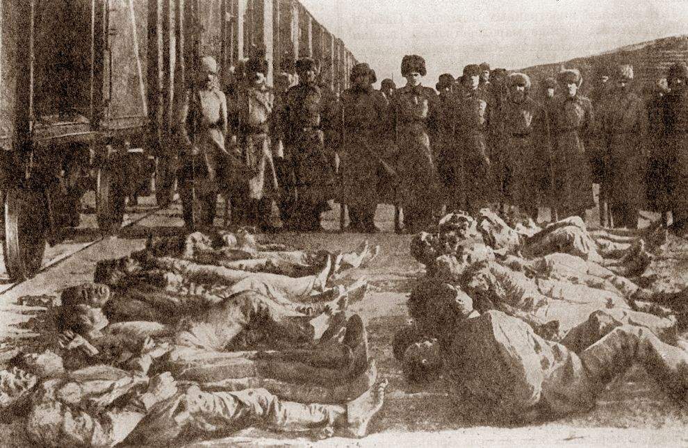Жертвы террора Колчака. Сибирь, 1919 год