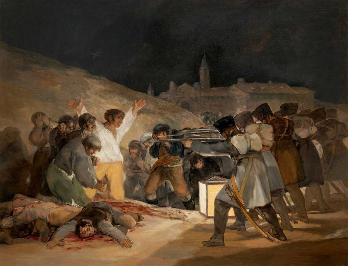 Франсиско Гойя. Расстрел повстанцев в ночь на 3 мая 1808 года. 1814