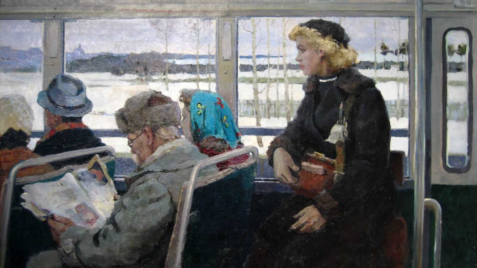 Владимир Строев. Автобус. 1955