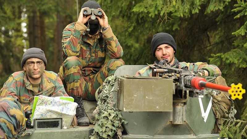 Солдаты бельгийской армии